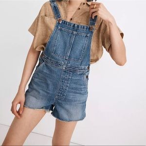 Madewell Adirondack Short Overalls (NWT)